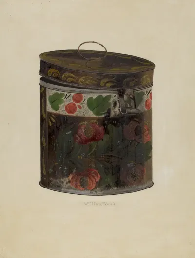 Toleware Tin Cannister 3