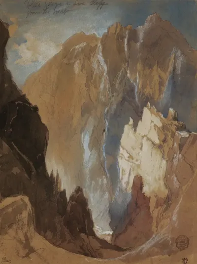 Toltec Gorge And Eva Cliff From The West Colorado