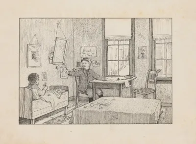 Tom Laat Een Tekening Aan Zijn Zus Zien