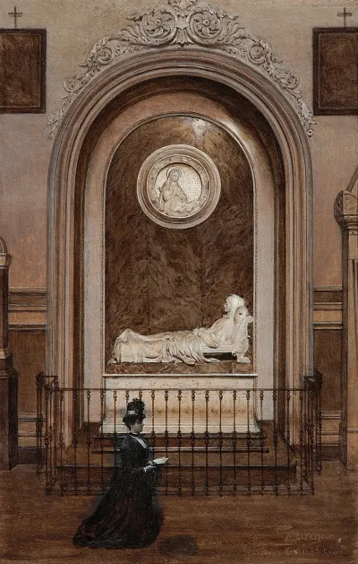 Tomb Of Zofia Zamoyski Nee Czartoryski At The Santa Croce Church In Florence