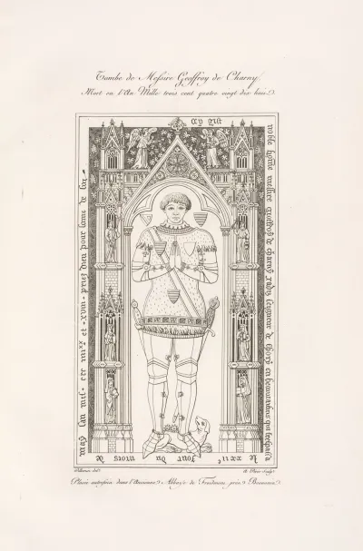 Tombe De Messire Geoffroy De Charney