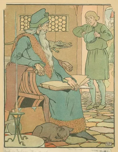 Toms Father Begs Merlin The Magician To Give His Wife A Child