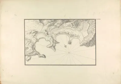 Topographical Map Of Halicarnassus At Its Harbor