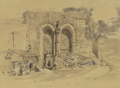 Tor In Der Stadtbefestigung Von Orvieto