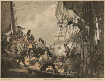 Tordenskjold Skyder Den Svenske Kaptajn Tordenskjold Shoots The Swedish Captain