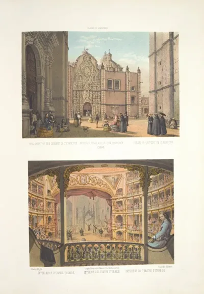 Tore Court Of The Convent Of St Francisco Interior Del Teatro Iturbide