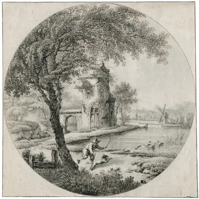 Toren Aan Een Vijver