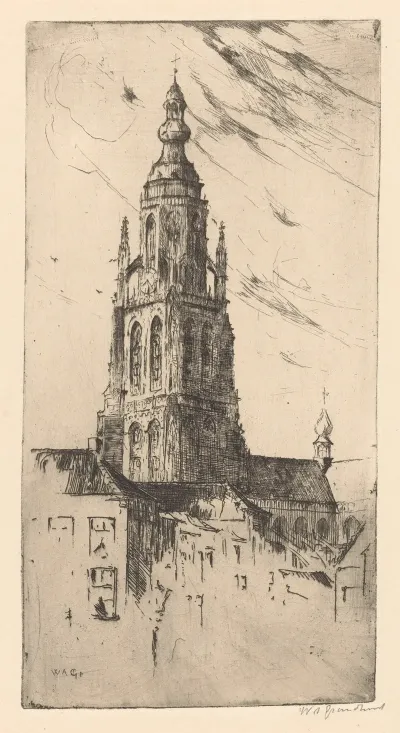 Toren Van De Grote Kerk In Breda