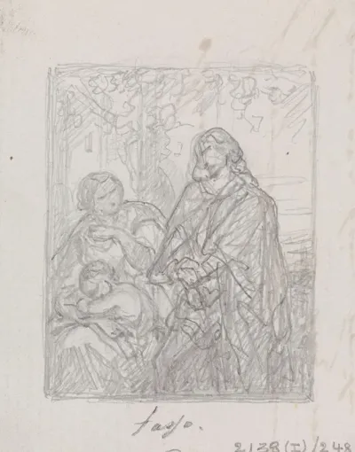 Torquato Tasso Dressed As A Sheperd Visits His Sister Cornelia In Sorrento 2