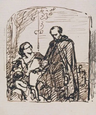 Torquato Tasso Dressed As A Sheperd Visits His Sister Cornelia In Sorrento 4