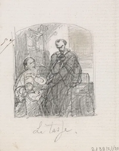 Torquato Tasso Dressed As A Sheperd Visits His Sister Cornelia In Sorrento
