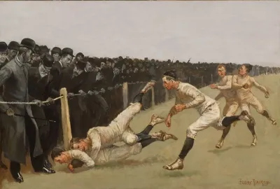 Touchdown Yale Vs Princeton Thanksgiving Day Nov 27 1890 Yale 32 Princeton 0
