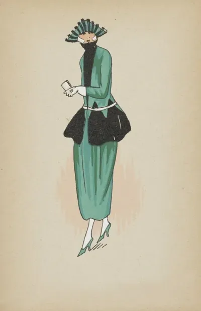 Toujours Chic Hiver Les Robes 1921 1922 Emeraude