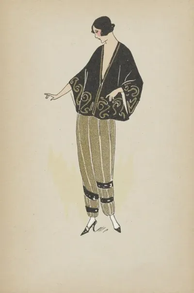 Toujours Chic Les Deshabilles Hiver 1921 1922 Brunette