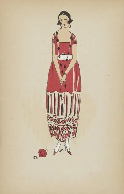 Toujours Chic Toilettes De Soirees Hiver 1921 1922 Amarante