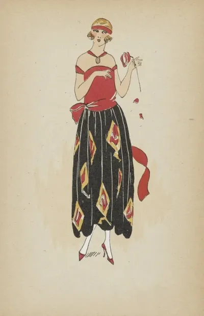 Toujours Chic Toilettes De Soirees Hiver 1921 1922 Papillon