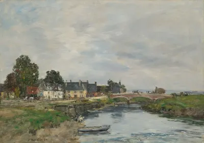 Touques Le Vieux Port A Maree Basse