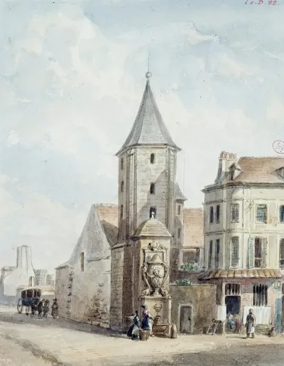 Tour Dalexandre Restes De Labbaye Saint Victor Tour Dangle Des Batiments Abbatiaux