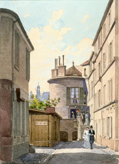 Tour De Lancien Moulin Damour 26 Av Dorleans Actuellement 26 Et 28 Avenue Du General Leclerc La Sortie Dun Mari