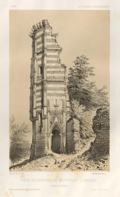 Tour Du Chateau De Montfort Lamaury Seine Et Oise