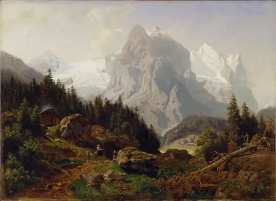 Tourists In The Mountains
