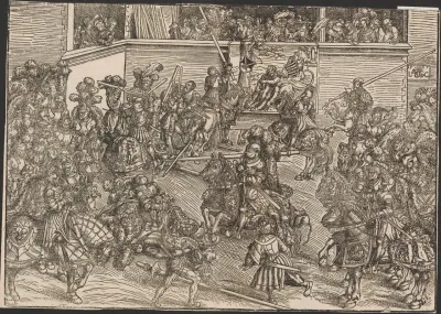 Tournament With The Tapestry Of Samson And The Lion