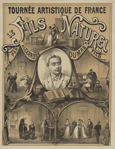 Tournee Artistique De France Le Fils Naturel Comedie Par Alexandre Dumas