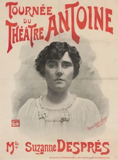 Tournee Du Theatre Antoine Mlle Suzanne Despres
