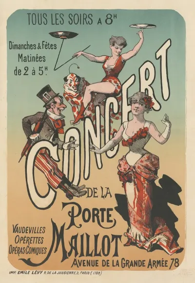 Tous Les Soirs A 8 H Concert De La Porte Maillot Avenue De La Grande Armee 78
