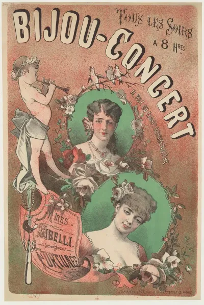 Tous Les Soirs A 8 Heures Bijou Concert 11 Rue Du Faubourg Poissonniere Mmes Sibelli Fortunee