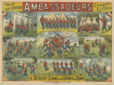 Tous Les Soirs Ambassadeurs Champs Elysees Le Sergent Simms Ses Enfants De Troupe