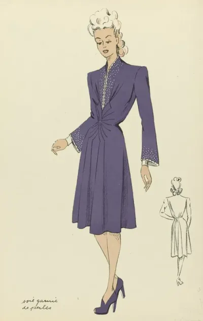 Tout Pour Vous Edition Claspy 1943 No 768 Soie Garnie De Perles