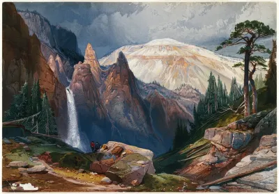 Tower Falls And Sulphur Mountain Yellowstone