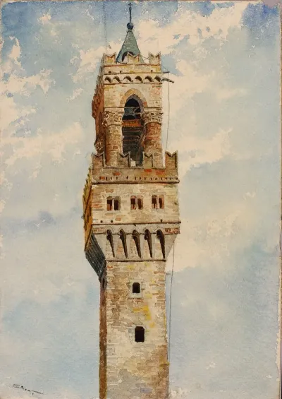 Tower Of Palazzo Vecchio Florence Italy