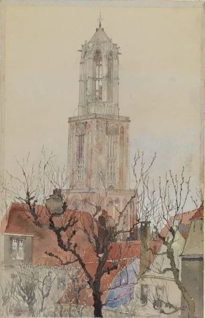Tower Of The Cathedral Of Utrecht Holland