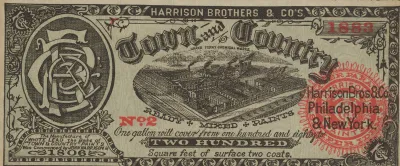 Town And Country Ready Mixed Paints Advertising Note 2