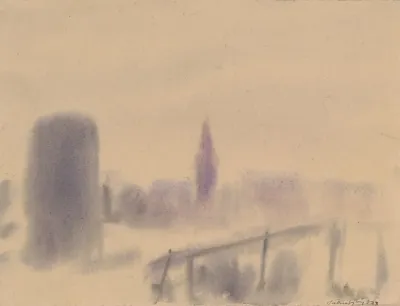Town In Fog