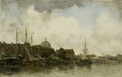 Townscape With A Domed Church