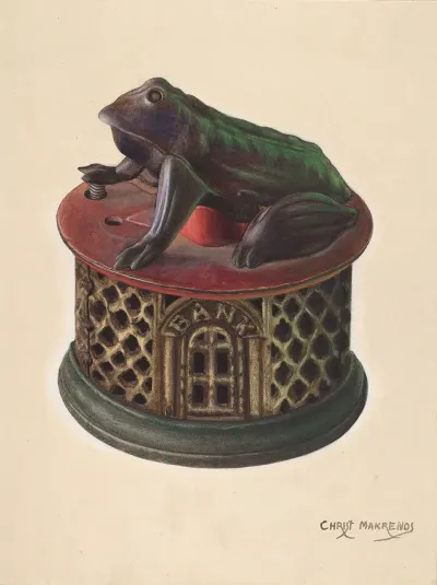 Toy Bank Frog