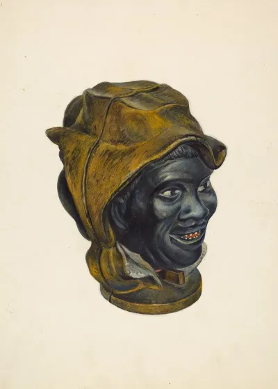 Toy Bank Negro Boy Head