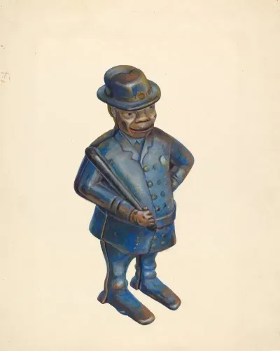 Toy Bank Policeman