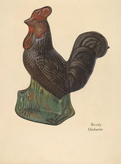 Toy Bank Rooster