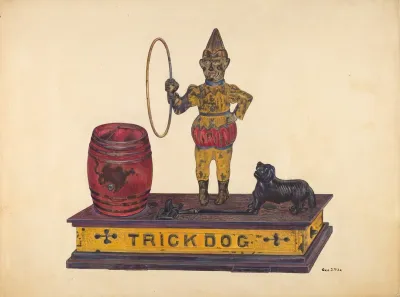 Toy Bank Trick Dog