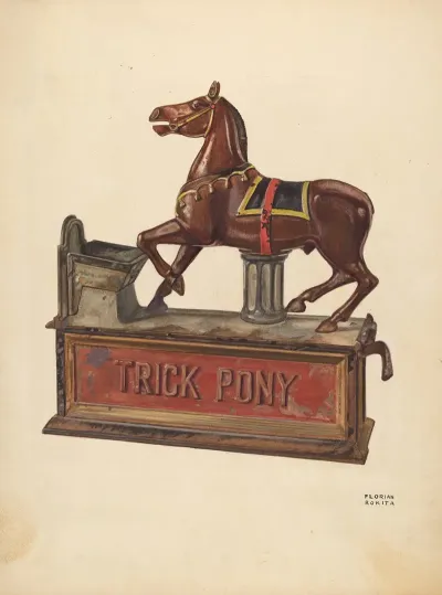 Toy Bank Trick Pony