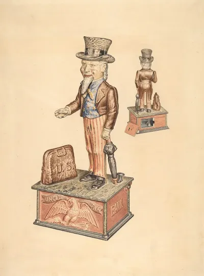 Toy Bank Uncle Sam