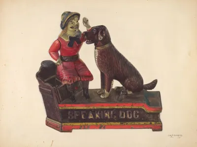 Toy Speaking Dog Bank