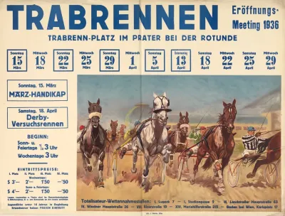 Trabrennen Im Prater Eroffnungs Meeting 1936