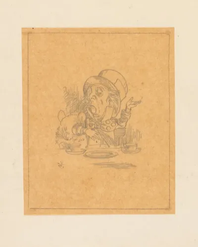 Tracing Of The Hatter Engaging In Rhetoric