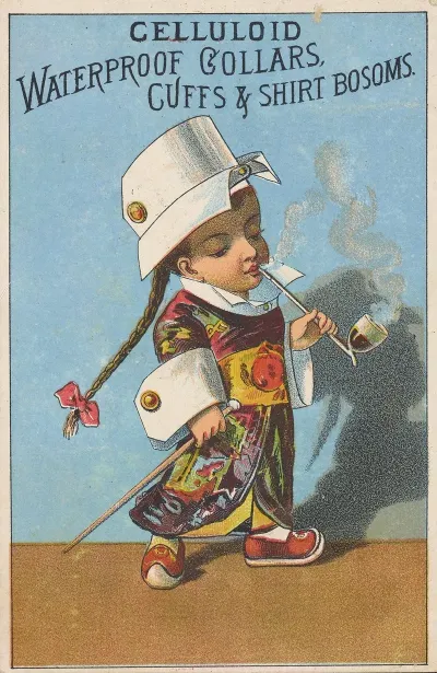 Trade Card For Celluloid Waterproof Collars Cuffs And Shirt Bosoms