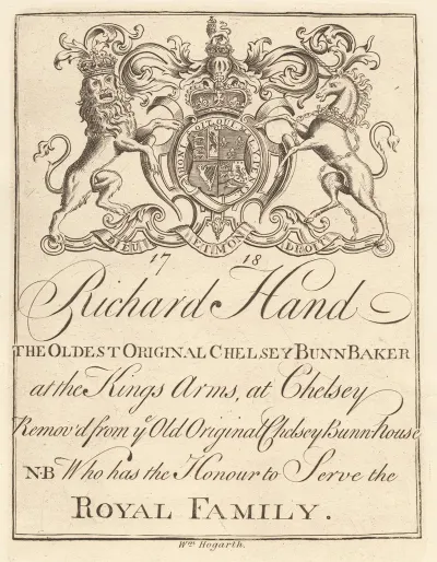 Trade Sheet For Richard Hand The Oldest Original Chelsey Bunn Baker At The Kings Arms Chelsey